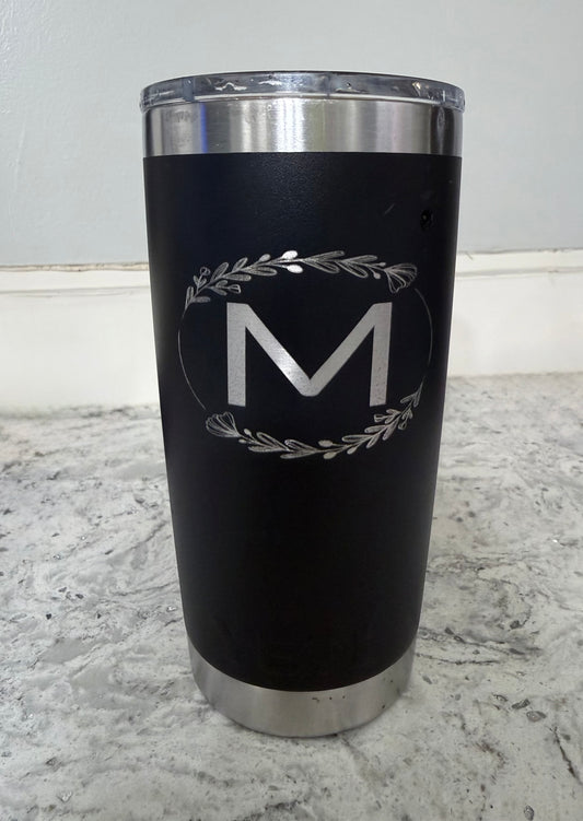Custom Laser Engraved 20oz Stainless Steel Tumbler
