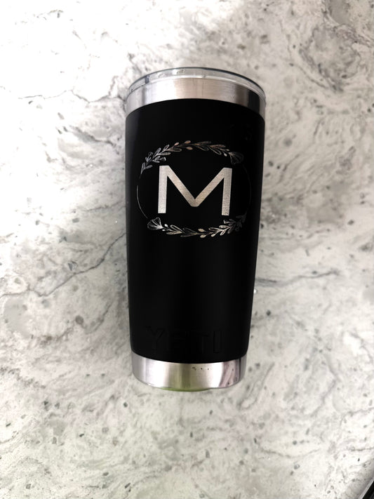 Custom Laser Engraved 20oz Stainless Steel Tumbler